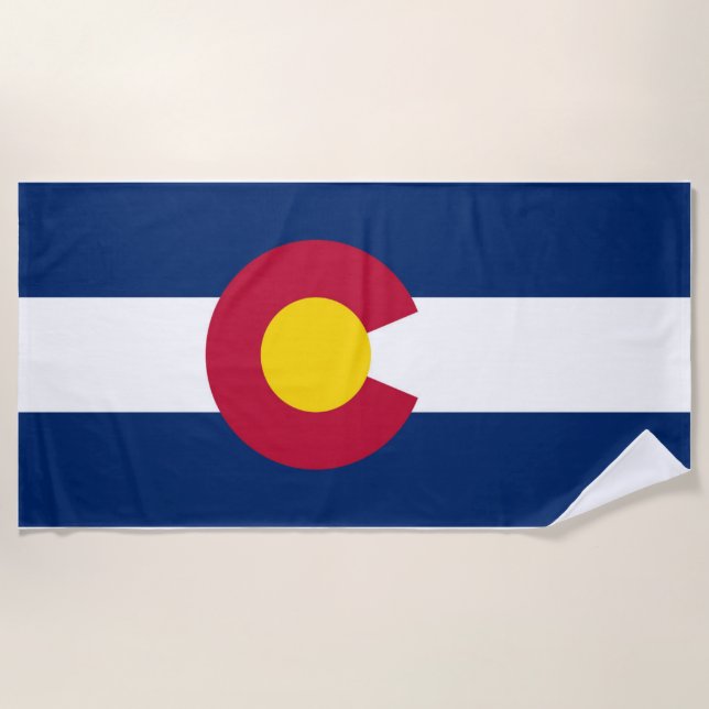 Colorado Flag Strandtuch (Vorderseite)