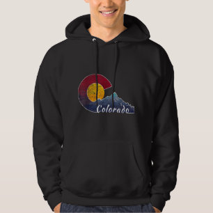 Colorado Flag Themenwelt Bergkulisse Colorado Hoodie