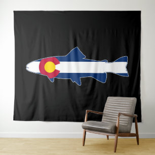 Colorado Flag Trout Fisch Wandteppich