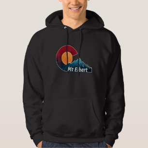 Colorado Flag und Berg gestylter Berg Elbert Hoodie