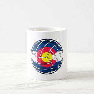 Colorado Flag Volleyball-Tasse Tasse