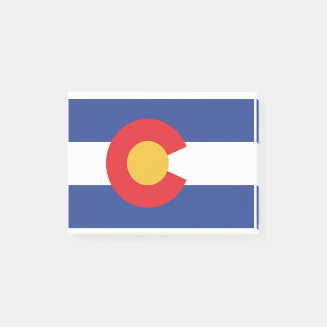 COLORADO-FLAGG POST-IT KLEBEZETTEL (Vorderseite)