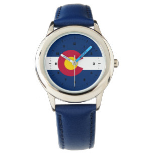 Colorado-Flagge, amerikanische Staatsflagge Armbanduhr