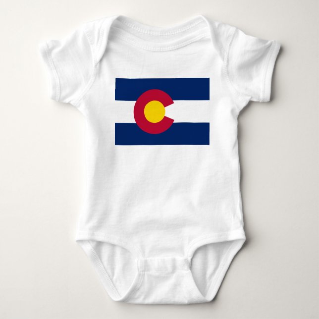 Colorado-Flagge Baby Strampler (Vorderseite)