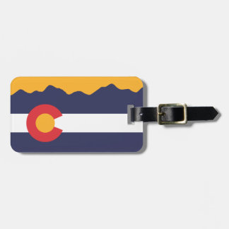 Colorado-Flagge & Berge-Gepäckanhänger Gepäckanhänger