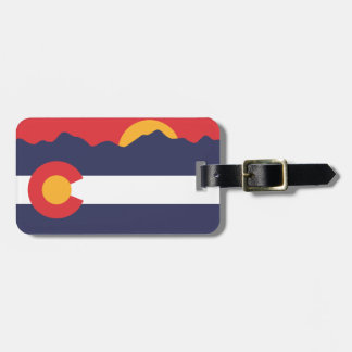 Colorado-Flagge & Berge-Gepäckanhänger Gepäckanhänger