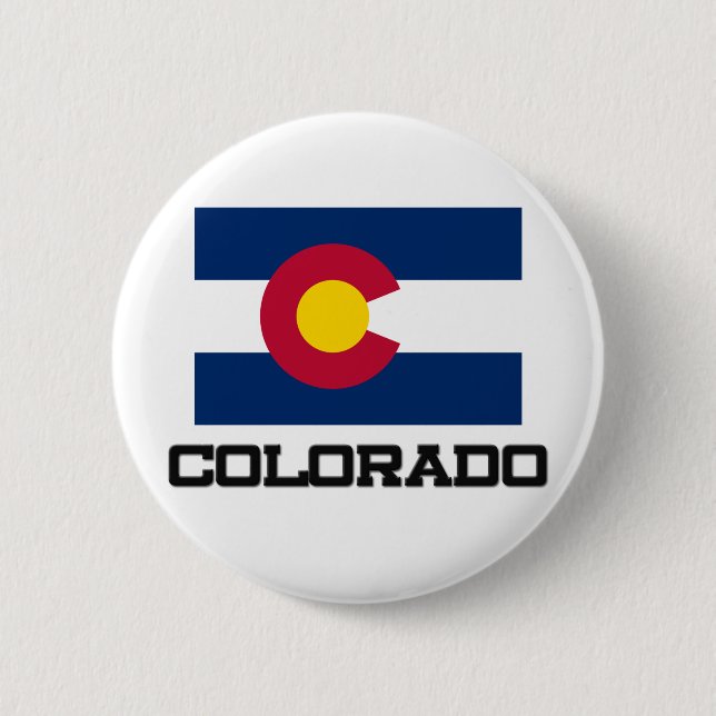 Colorado-Flagge Button (Vorderseite)