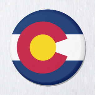 Colorado flagge & Colorado, USA - Urlaub/Sport Magnet