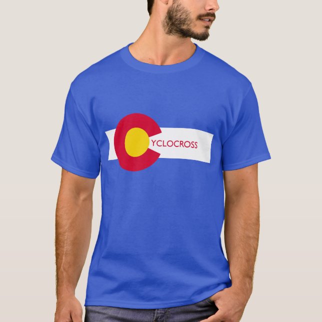 Colorado-Flagge Cyclocross T - Shirt (Vorderseite)