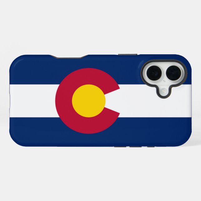 Colorado-Flagge iPhone Hülle (Rückseite (Horizontal))