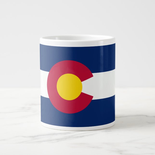 Colorado-Flagge Jumbo-Tasse (Vorderseite)