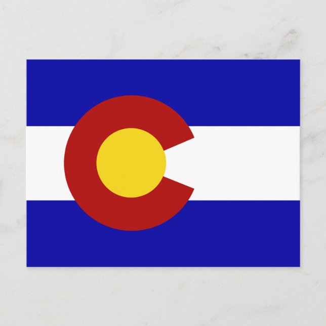 Colorado-Flagge Postkarte (Vorderseite)