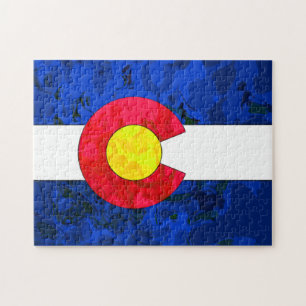 COLORADO-FLAGGE Puzzlespiel Puzzle
