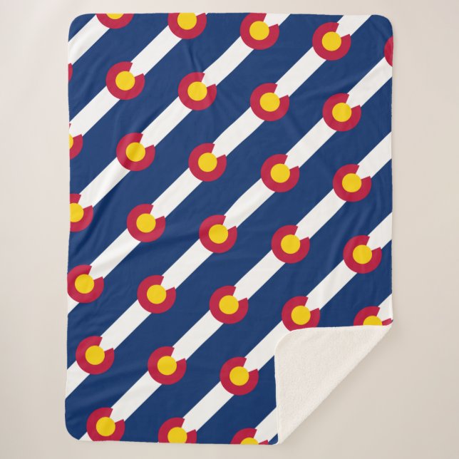 Colorado-Flagge Sherpadecke (Vorderseite)