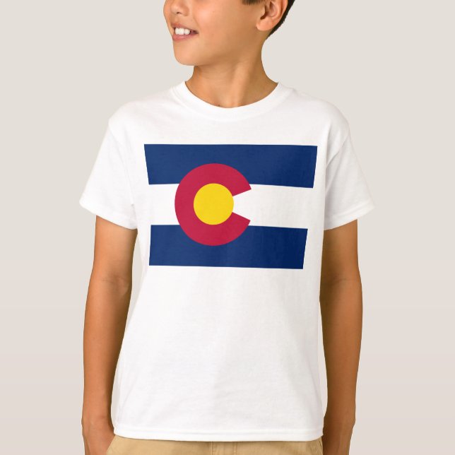 Colorado-Flagge T-Shirt (Vorderseite)