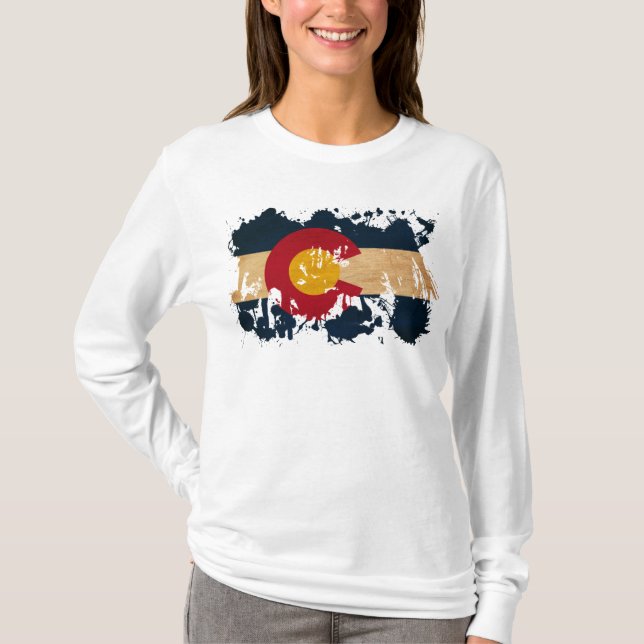 Colorado-Flagge T-Shirt (Vorderseite)