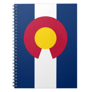Colorado-Flagge, The Centennial State, Coloradans Notizblock