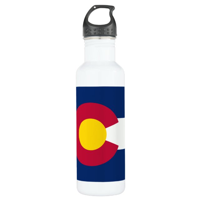 Colorado-Flagge Trinkflasche (Vorderseite)