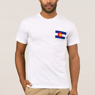 Colorado-Flagge und GebirgsShirt T-Shirt