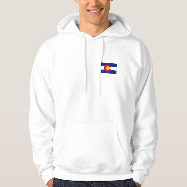 Colorado-Flaggen-GebirgszugHoodie Hoodie (Vorderseite)