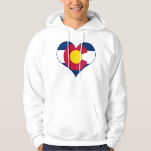 Colorado-Flaggen-Herz Hoodie