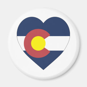 Colorado-Flaggen-Herz Magnet
