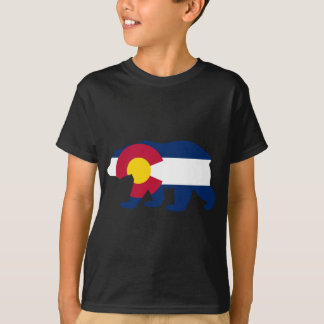 Colorado-Flaggen-Kalifornien-Bär T-Shirt