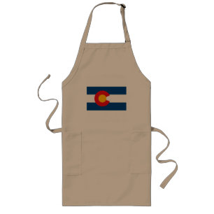 Colorado-Flaggen-Schürze Lange Schürze