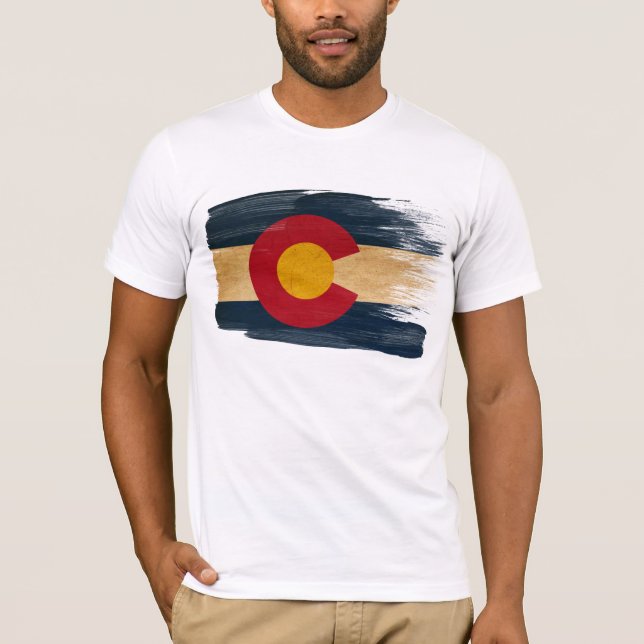 Colorado-Flaggen-T - Shirt (Vorderseite)