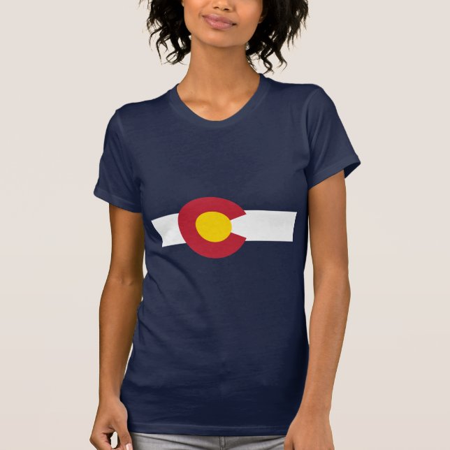Colorado-Flaggen-T - Shirt - Colorado-Flagge (Vorderseite)