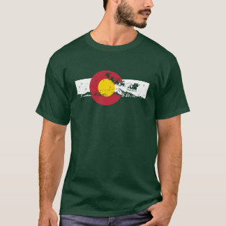 Colorado-Flaggen-T - Shirt - Weihnachtsentwurf -