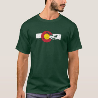 Colorado-Flaggen-T - Shirt - Weihnachtsentwurf -