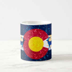 Colorado-Flaggennaturszenenkaffee-Tassenschale Kaffeetasse