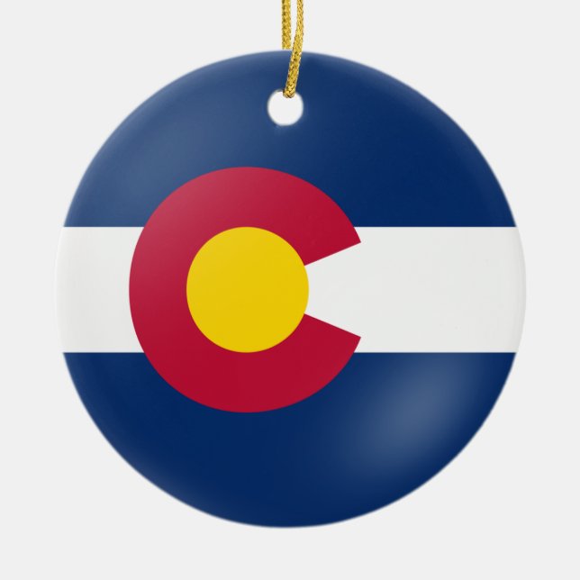 Colorado Flair Keramik Ornament (Vorne)