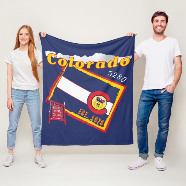 Colorado-Fleece-Decke Fleecedecke (Beispiel)