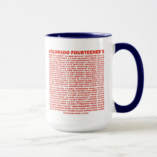 Colorado Fourteeners Tasse