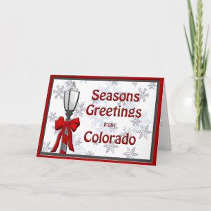 Colorado Frohen Festtage Lamp Schneeflocke Feiertagskarte