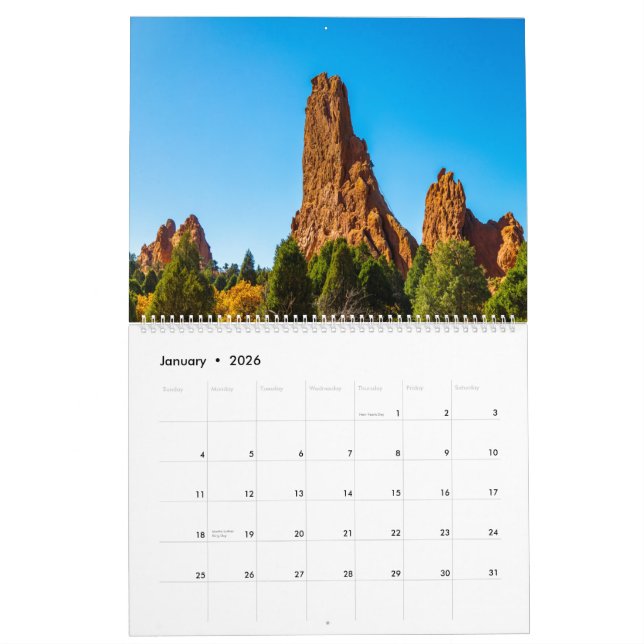 Colorado Garden of the Gods 2021 Kalender (Jan 2026)