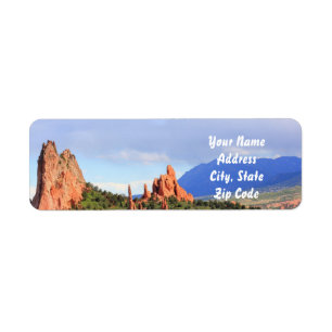 Colorado Garden of the Gods Adressetiketten