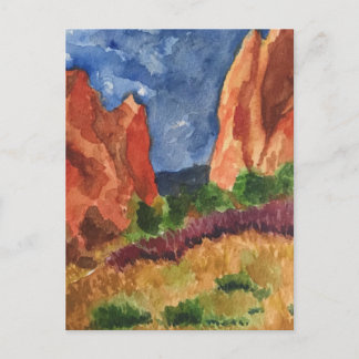 Colorado Garden of the Gods Aquarell Postkarte