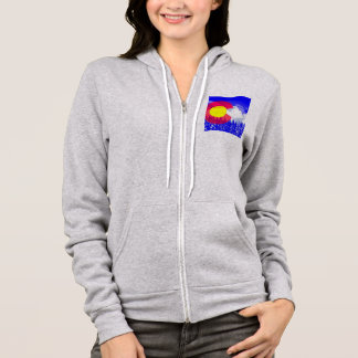 Colorado-Gebirgsflagge Hoodie