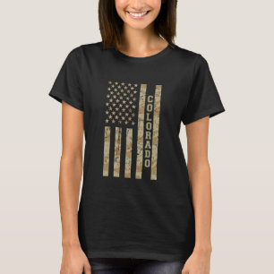 Colorado Gebirgsstaat Rocky Mountains Wüsten-Tarnm T-Shirt