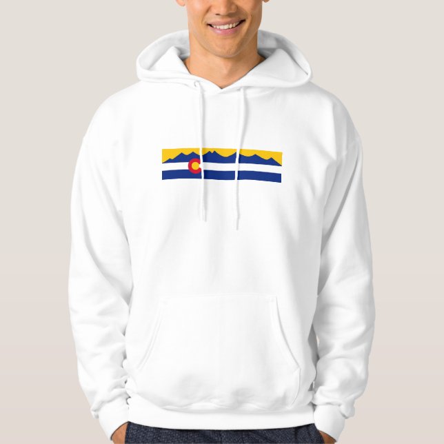 Colorado-Gebirgszug-FlaggeHoodie Hoodie (Vorderseite)