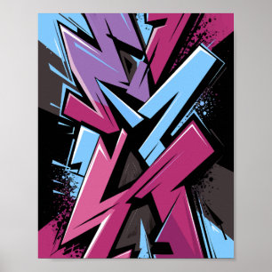 Colorado Graffiti Street Art Poster