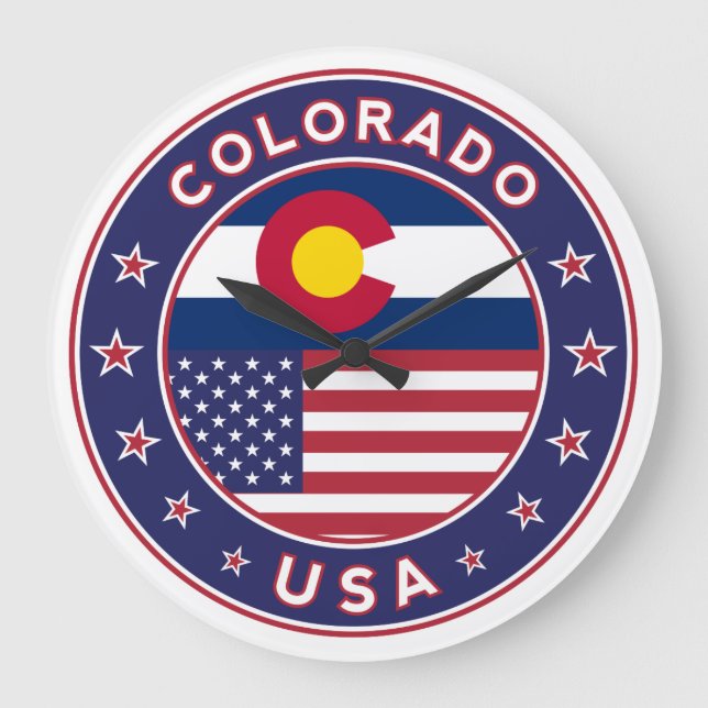 Colorado Große Wanduhr (Vorderseite)
