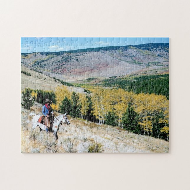 Colorado Herbst Cowboy Puzzle (Horizontal)