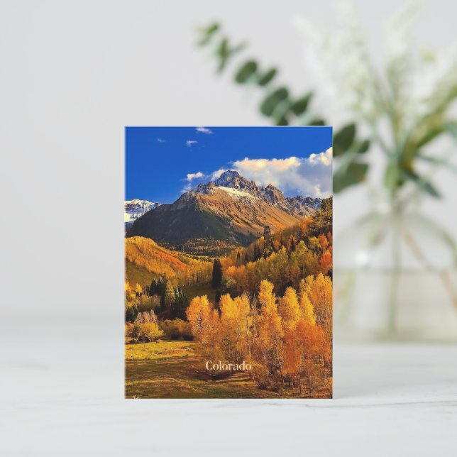 Colorado Herbst Postkarte (Stehend Vorderseite)