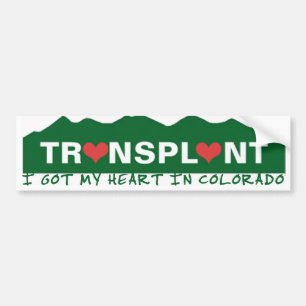 Colorado-Herz-Transplantation Autoaufkleber
