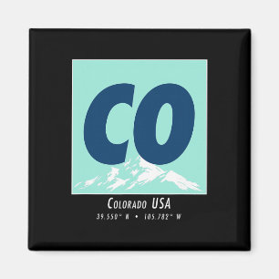 Colorado Hiking And Skiing Co Vintage Berg Sport Magnet