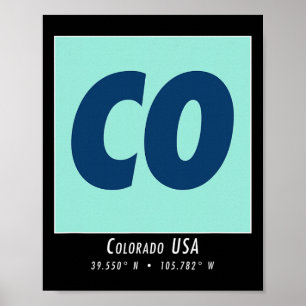 Colorado Hiking And Skiing Co Vintage Berg Sport Poster